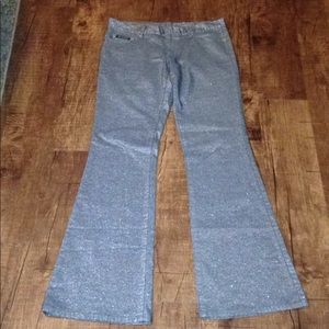 DKNY Jeans Gray Metallic Pants, Juniors Size 9